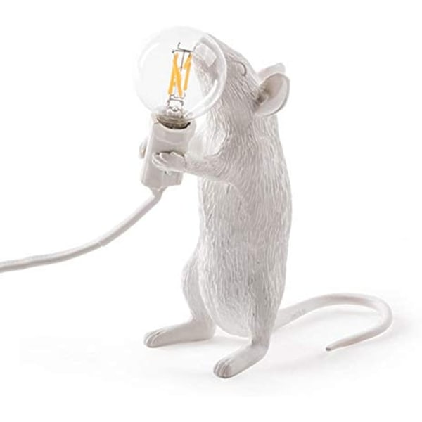 Retro Råtta Bordslampa Mus Skrivbordsljus Sängbord Resin Möss Lampa Vardagsrumsdekor E12 Sockel - Perfekt