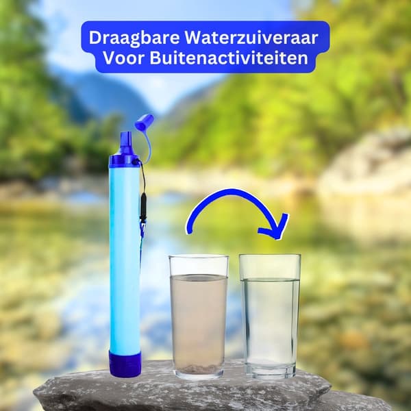 Överlevnads vattenfilter - Set om 4 - Vattenrenare - Vattenreningsenheter - Vattenfiltersystem - Vattenfilterstrå