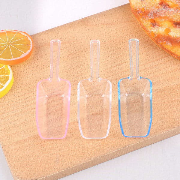6 stk. Mini Plastikskovle Transparente Isskovle til Slik Transparent_jarx