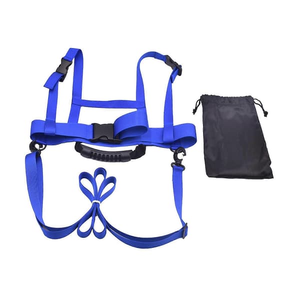 Ski- og snowboardsele til børn, skiakselsele til ski- og snowboardundervisning (BR)_jar Blue