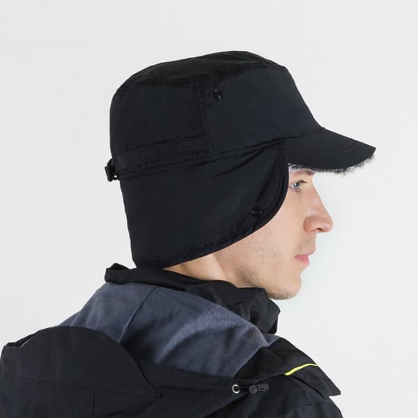 Hue - Vinterhue - Herre vinterhue - Vinterhue med øreklapper - med skygge - med øreklapper