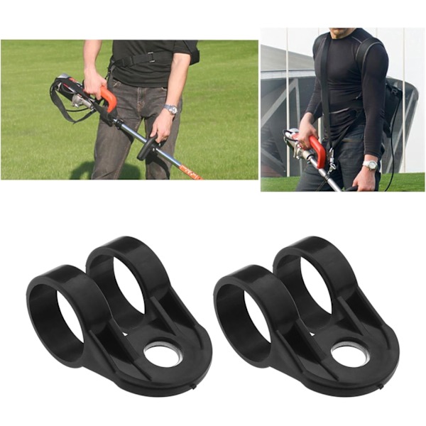 Paketholder for ryddesag - 26mm skaft - for sidebørste og gressklipper - Plastkrok - Hageverktøytilbehør