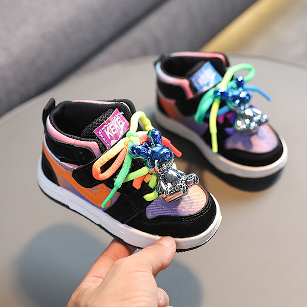 Modesneakers för barn, pojkar och flickor, gradientsfärger storlek 24 24 yards Orange färg