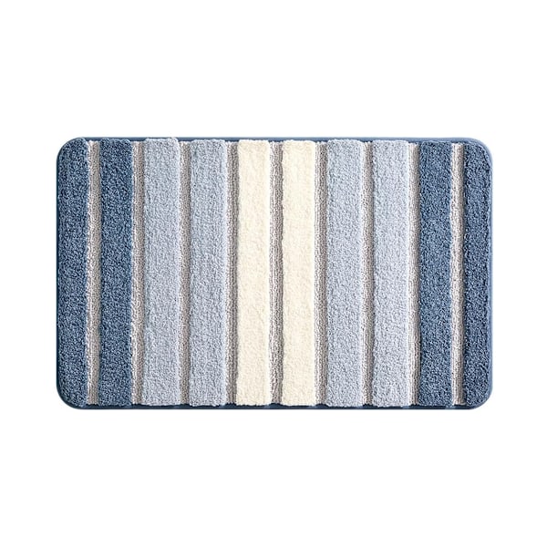 Baderomsmatte, Sklisikker badematte for baderomsgulv og badekar, Superabsorberende badematter Plysj Shaggy Tepper Vaskbare matter for bad 60*90cm
