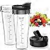 Reservedele til Ninja blender, 24oz Ninja blenderkopper med låg, blenderkniv til Nutri Ninja