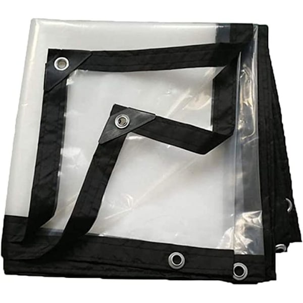 BeGrit 2M x 3M Waterproof Transparent Tarp with Eyelets Weather Resistant
