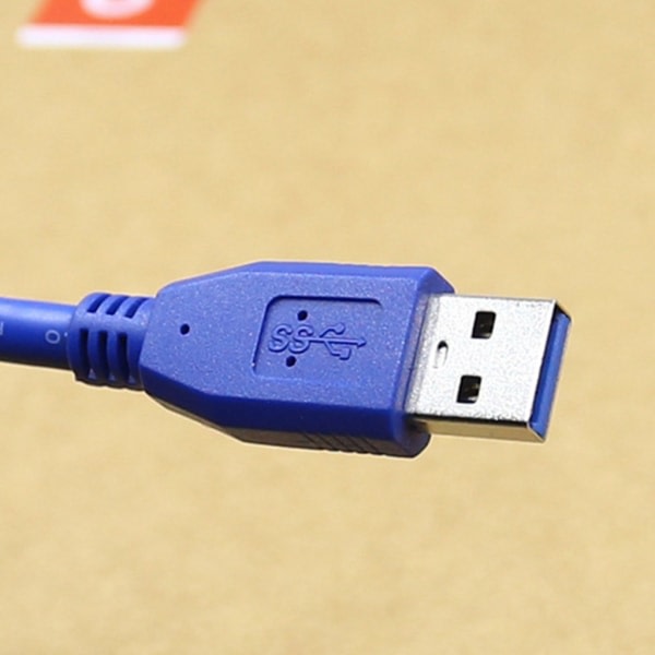 USB-kaapeli Rakhuvud USB3.0 uros-uros datasykronisointilinja Virta USB-tuulettimelle/ USB-valoille Musta 1m