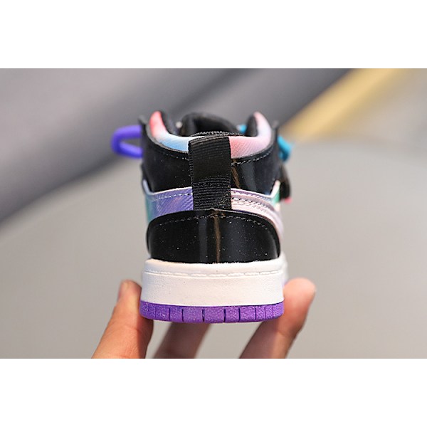 Barn Pojkar och Flickor Mode Sneakers Gradient Färg Skor Storlek 26 Storlek 26 lila