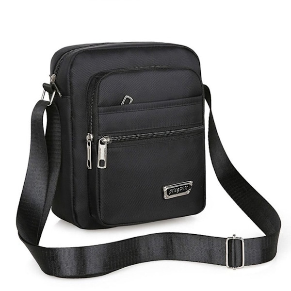 Herr Crossbody väskor Axelväska SVART 6 DRAGONS 6 DRAGONS svart black 6 zippers-6 zippers