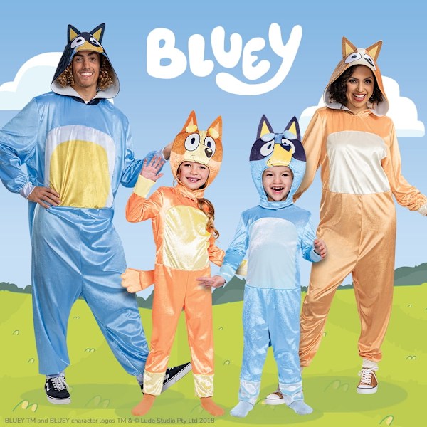 Bluey Halloween-kostyme for småbarn, størrelse 2T, av 3t