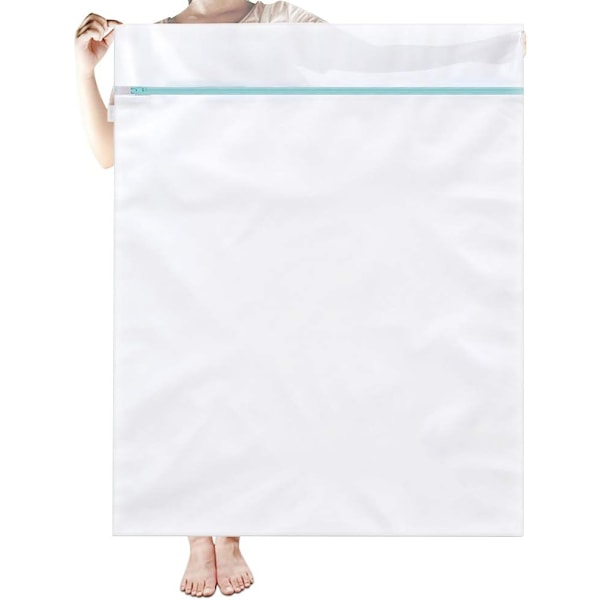 Nett vaskemaskin vaskeposer 90x110cm XXL Stor størrelse Mesh Vaskepose