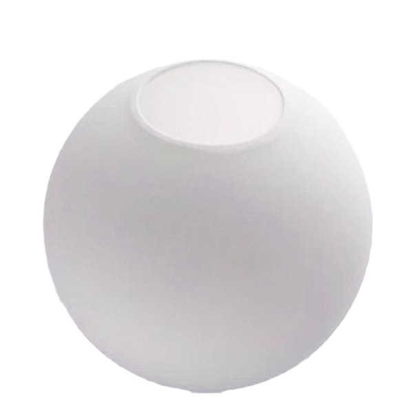 Matt vit glasglob lampskärm ersättning rund kåpa 15cm One-size