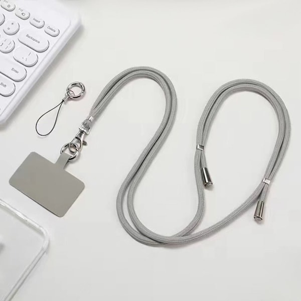 Telefonlina Telefonrem Lanyard GRÅ grey