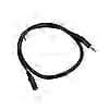 2x 3,5 mm han til hun Audio Stereo Forlænger Aux Kabel til Headset - Sort, 50 cm