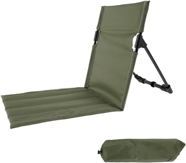 bit - Fällstol - Fällbar strandstol - Bärbar fällstol - Aluminiumram - Med 600D Oxford-tyg - 68*39*40 cm