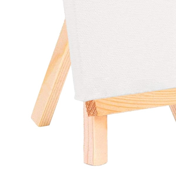 12 stk Mini Staffeli for Kunstnere + 3 tommer x 3 tommer Mini Lerretsett Maleri Barnehåndverk DIY Tegning Lite Bord