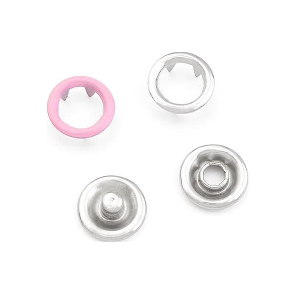 Trykknapper med verktøy 100 stk 9,5 mm - Perfet MultiColor