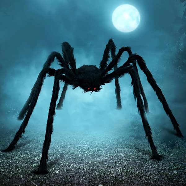 Halloween - 150 cm - Horror mega edderkopp - Store edderkopper - Halloween dekorasjon - Halloweenpynt