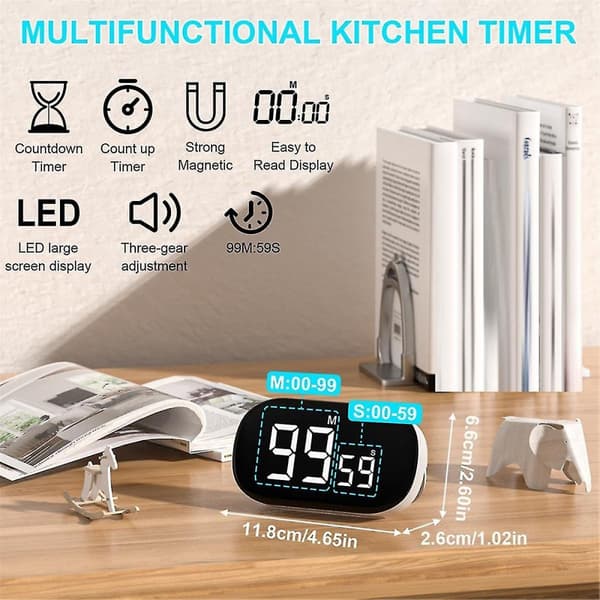 Digitalt Kjøkken Timer Digital Timer Egg Timer Digitalt Kjøkken Timer Stoppeklokke Alarmklokke_jarx