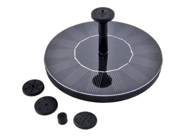 Solfontän Solcellsdriven Fontän vattenfontän / Vattenpump / Pump Black Svart