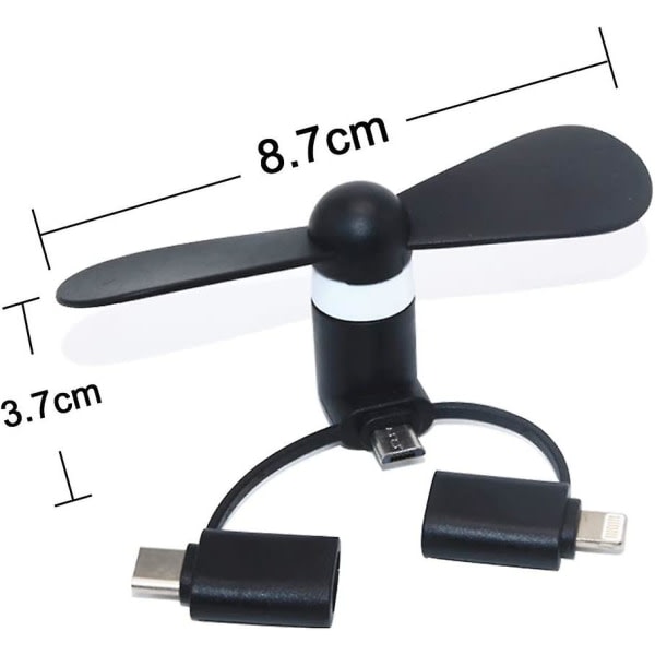 USB -minifläkt USB -driven flexibel minikylfläkt för bärbar dator, stationär, power