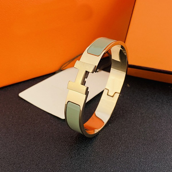 H armbånd, 18KH monogram dame- og herresmykker i rustfritt stål, roségull og grå rose gold and gray