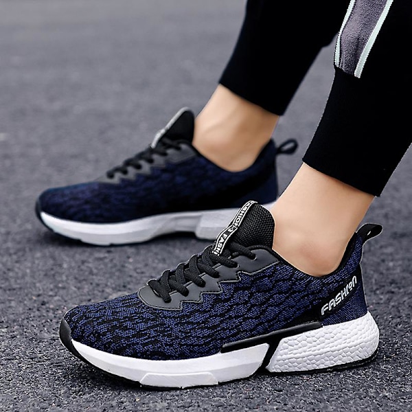 Herrsneakers Andas løpesko Mote Damesportssko 04 Blå Blue 42