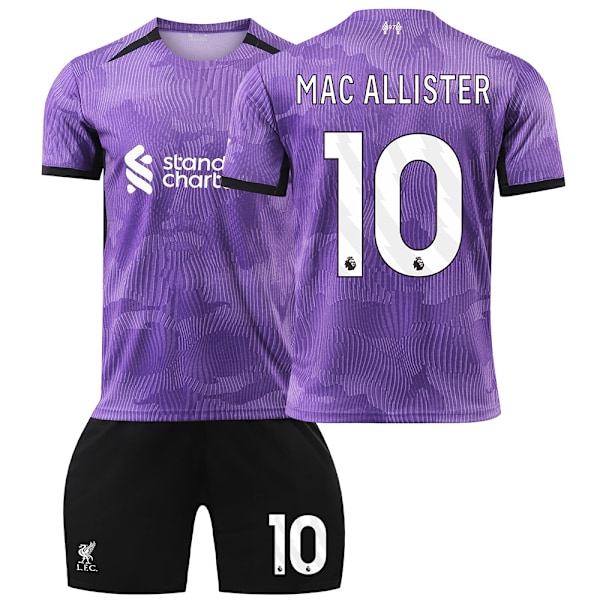 Liverpool 2nd Away Kit Barn 2023-2024 - Nr 10 MAC ALLISTER #22 No.10 MAC ALLISTER No.10 MAC ALLISTER #22