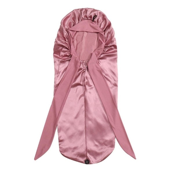 Dammössa Sovhuva Lång Fläta Hårhuva Duschmössa för Bastu Badmössa Roséguld