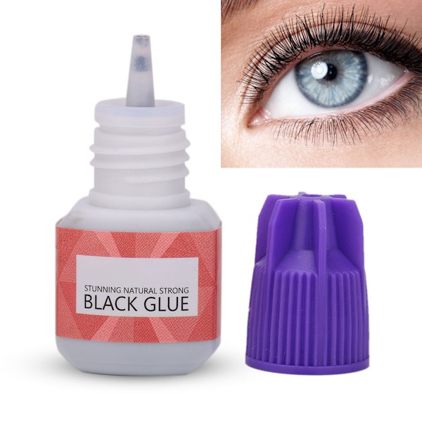 5 ml Ögonfransförlängningslim Snabbtorkande Ögonfransar Ympningslim Övningsförlängningslim