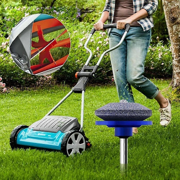 Nye modeller 1 stk 5 cm Raskere Gressklipperkvesser Gressklipperbladkvesser Universal Sliping Roterende Bor Skjære[HK] Blue