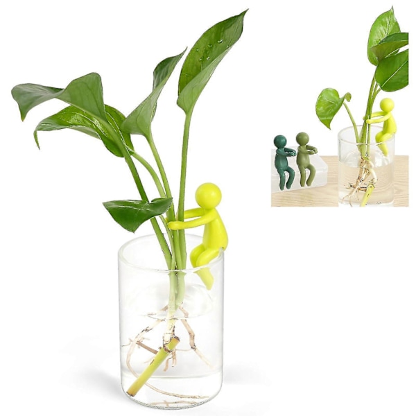 3 st Växtstöd, Plant Propagation Buddy för Groddar, Stjälkar, Skott & Sticklingar Dark Green