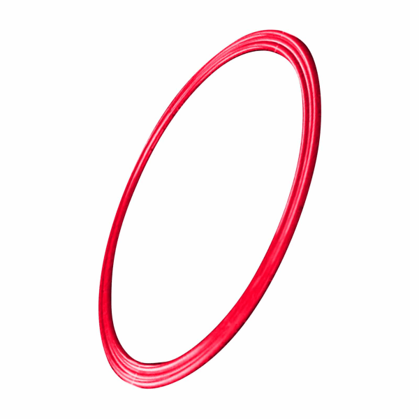 5 st Hopscotch Ring Clips Circle Uppmuntrar fantasi och uppfinning Spel Sportleksak för utomhuslekaktivitet Röd