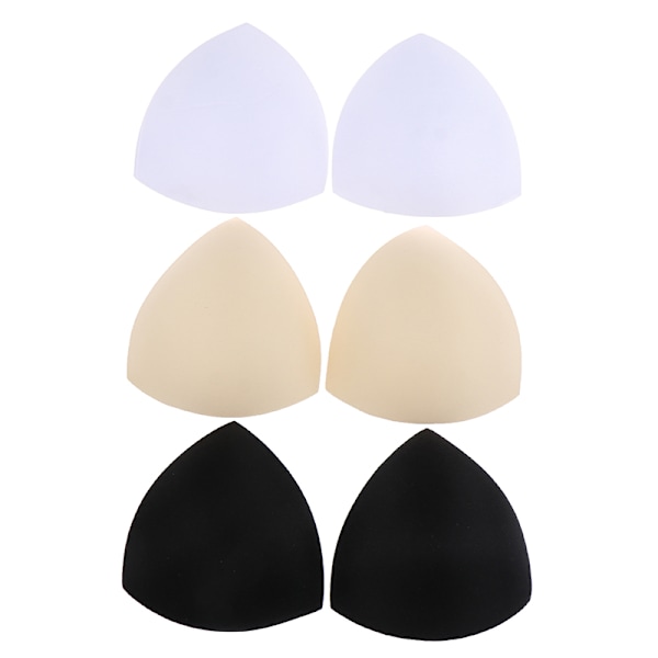 3-osainen kolmio naisten bikinit rintaliivien pehmusteet Sienivaahto BH P Beige Beige 3pair