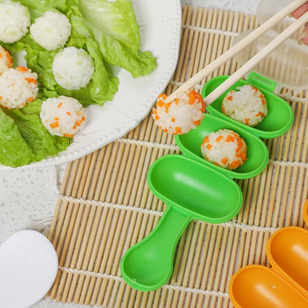 1 stk. Risball Shaker Ball DIY Sushi Form Sfærisk Liten Ris Orange