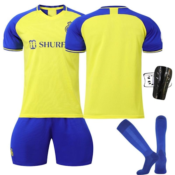 Fotbollströja Fotbollskläder Tröja Al Nassr Ronaldo #7 Strumpor #7 strumpor #22