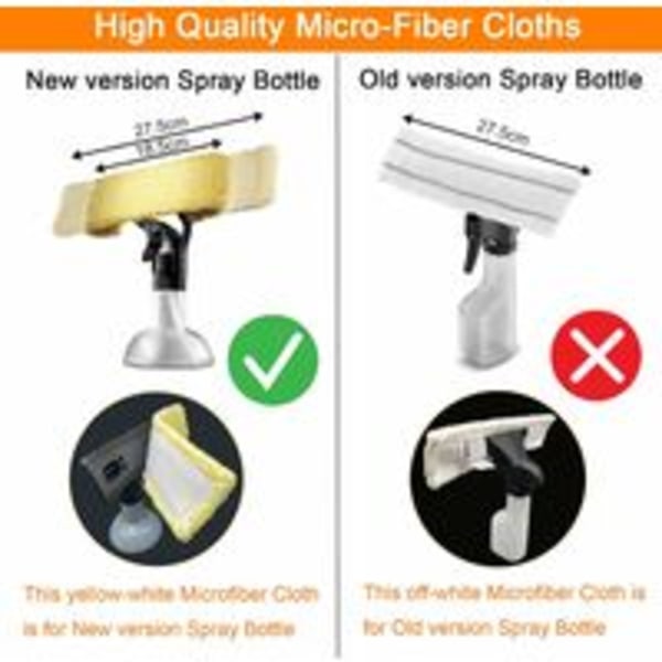 3-pack Mikrofiber Ersättningsdynor - för Kärcher WV2 WV5 Lefou Fönstertvätt