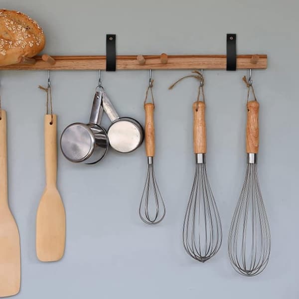 Pyyhekoukut - 8 kpl - Nahkainen pyyheteline - Pyyhekoukku - Pyyhelenkki - Pyyheripustin