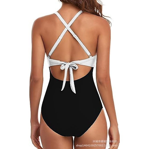 Europæisk Amazon Heldragt Sexet Udskåret Dame Badedragt Rygløs Stram Strop Bikini 6 6 M