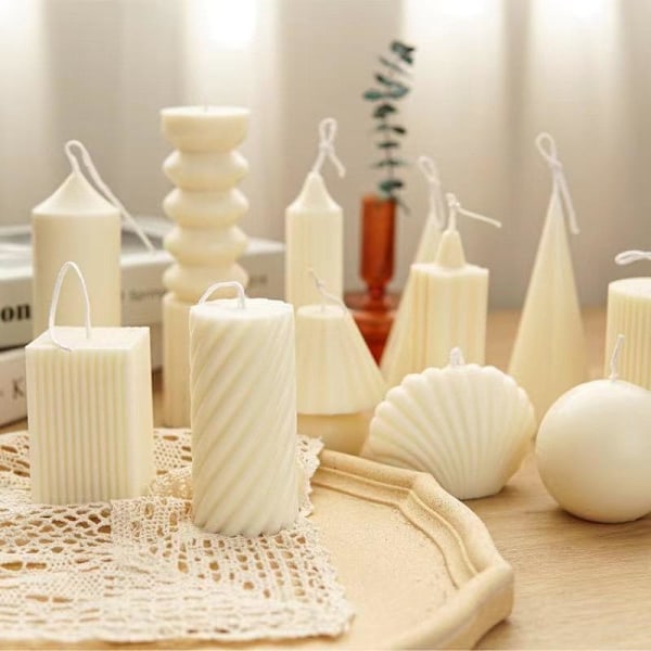 Lysformer Lys Stearinlys DIY Støbeforme i Silikonform bord lampe skrivbordslampa