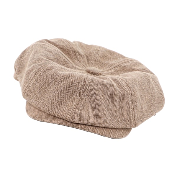 Herr Nyhetspojkekeps Vintage Stil Mjuk Bomull Casual Åttakantig Kepsar för Vardagsbruk Khaki