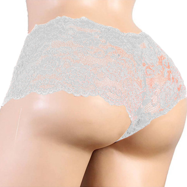 Spetstrosor för män G-String Trosor Trosor Underkläder Underkläder röd L vit white 3XL white 3XL