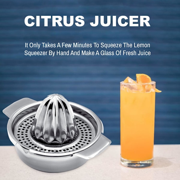 Citruspress Manuel Citronpress Rustfrit Stål 304 Multifunktionel Orange Håndpresser