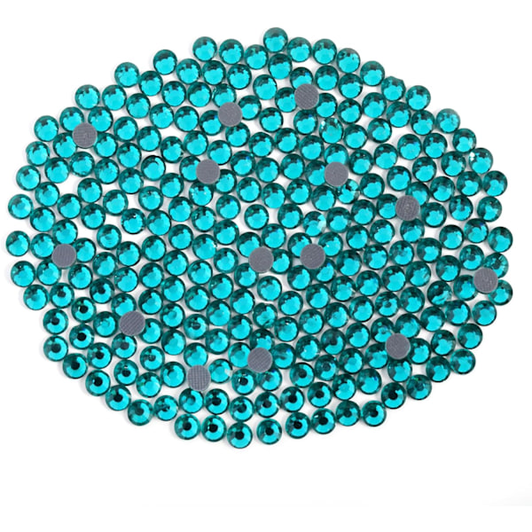 6000 kpl Hotfix Sininen Zirkoni Strassit askarteluun, SS10 (2,7-2,9 mm) Sininen Zirkoni Blue Zircon SS10
