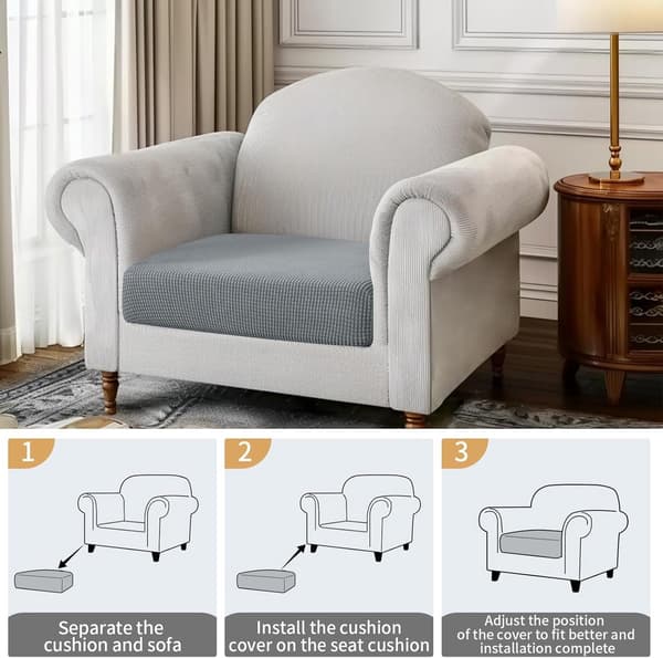 Sofföverdrag - 1 del - Soffskydd - Sofföverdrag - Möbelöverdrag - Sitsöverdrag - 65cm, B: 50 - 65 cm, H: 5 - 20 cm