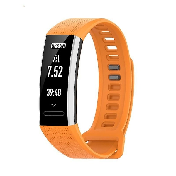 Silikoninen urheiluranneke Huawei Band 2 Pro / Band 2 / ERS-B19 / ERS-B29:lle (Valkoinen) (FMY) Orange