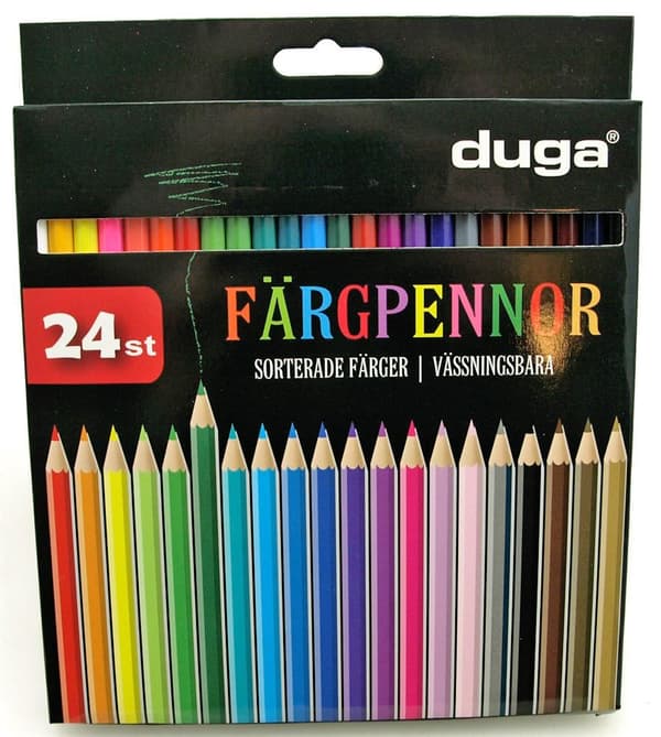 24 kpl - Värikynät / Kynät - Eri värejä_jar multifärg multicolor