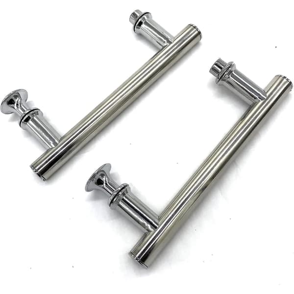 2 stk. 145 mm (14,5 cm) Krom Abs dusjdørhåndtak, hull til hull