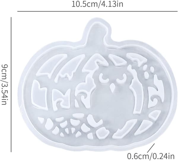 Halloween silikoneform til lys og støbning. DIY dekoration til efterår og halloween.—jarx
