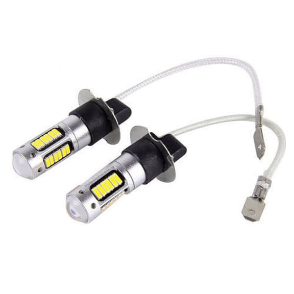 2 stk. 4014 Chip H3 LED 30-SMD hvit – jarx white